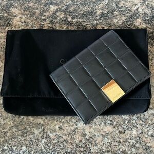 CHANEL Black and Gold Key & Card Holder